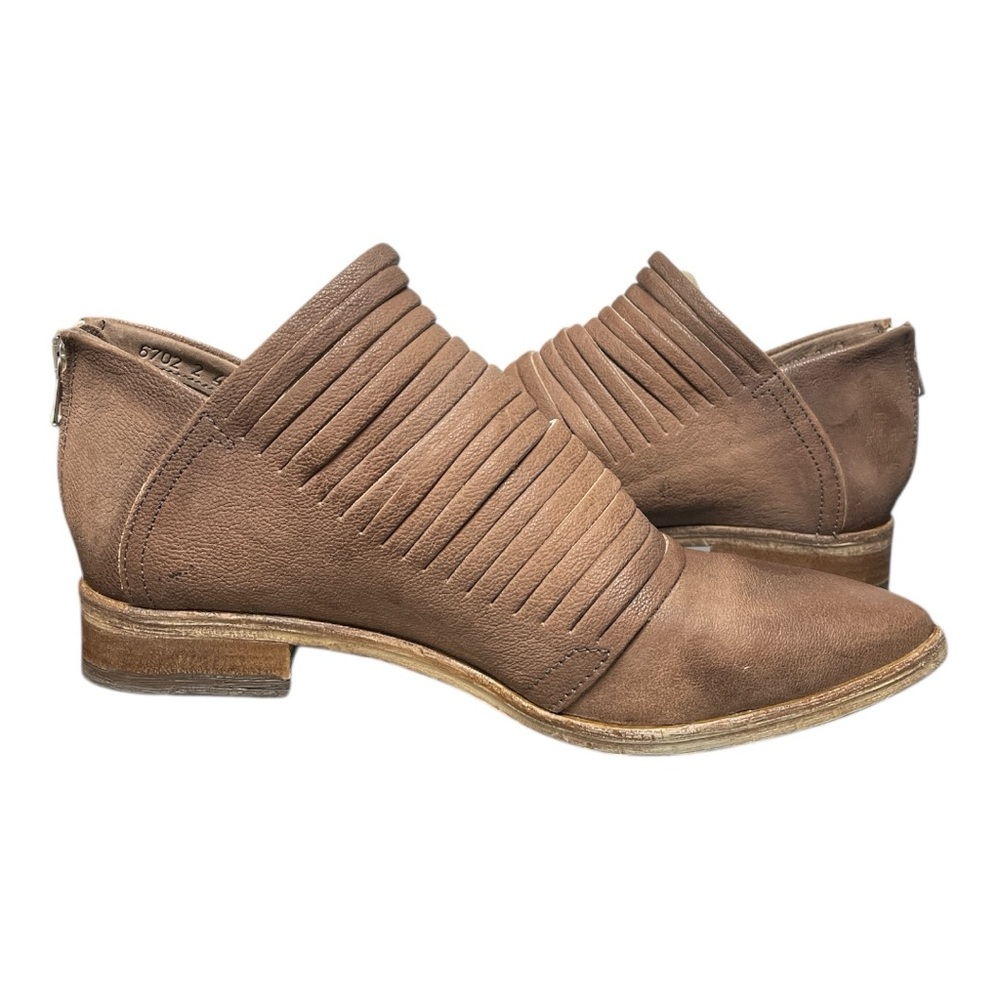 Free People Lost Valley Brown Leather Women’s Ankle Bootie Shoes Sz US 9.5 41 EU - Picture 4 of 11